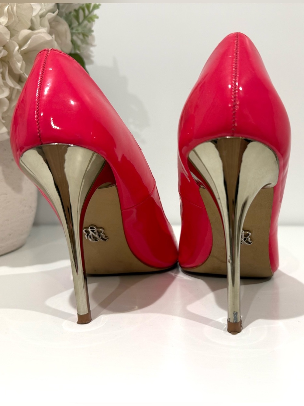 Hot Pink Heel Pumps - Picture 2 of 5